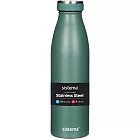 【sistema】紐西蘭進口不銹鋼粉彩保溫/保冷水瓶500ml -  北歐綠