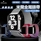 米蘭金屬錶帶 41 45mm 網織 不銹鋼 適用蘋果手錶 米蘭錶帶 智能手錶 不鏽鋼錶帶 磁吸錶帶 礦石黑 41mm