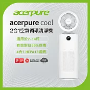 【acerpure】新一代acerpure cool二合一空氣循環清淨機AC551-50W