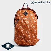 United by Blue 防潑水後背包 Commuter Backpack 814-108 (15L) / 休閒 旅遊 旅行 撥水 背包 253-印花雛菊橙