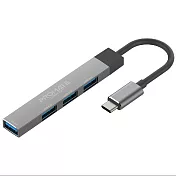 Promate USB 3.0 (4埠) Hub 高速集線器(LiteHub-4) 灰
