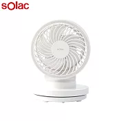 sOlac 6吋 DC無線行動風扇(四色) SFA-F01 W_月光白