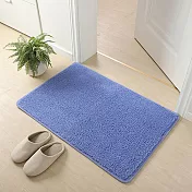 【巴芙洛】日式簇絨超吸水防滑踏墊/地毯/地墊/40*60CM 美麗絨雪青色