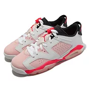 Nike Air Jordan 6 Retro Low GS 大童 女鞋 泡泡糖粉 喬丹 AJ6 768878-102