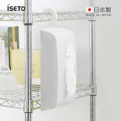 【日本ISETO】日製吊掛式隨抽面紙盒/衛生紙盒- 白