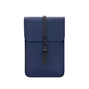 【Rains】Backpack Mini 經典防水迷你版長型後背包(多色可選)  Blue