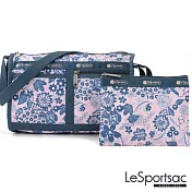 LeSportsac - Standard 雙口袋斜背包-附化妝包 (粉紅玫瑰)