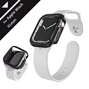 刀鋒Edge系列 Apple Watch Series 9/8/7 (41mm) 鋁合金雙料保護殼 保護邊框 (經典黑)