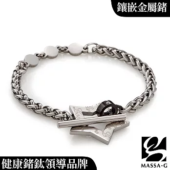 MASSA-G【星空物語】白鋼金屬鍺能量手環 18cm