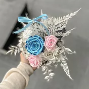 【Flower Plus】 馬卡藍粉 | 油畫風永生乾燥花禮