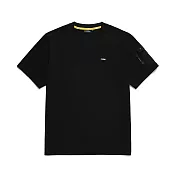 National Geographic 中性 ECO-FRIENDLY SMALL LOGO 口袋短袖T恤 炭黑 90 黑