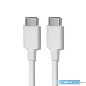 Google原廠 Pixel 6適用 USB-C to USB-C充電傳輸線 - 1m (密封袋裝) 白色