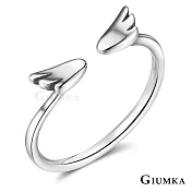 GIUMKA 925純銀戒指尾戒抗過敏 天使翅膀女戒 開口食指戒可微調 單個價格 MRS07010 3 美國圍3號