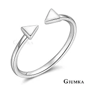 GIUMKA 925純銀戒指尾戒抗過敏 淘氣女孩女戒 幾何開口食指戒可微調 單個價格 MRS07013 2 美國圍2號