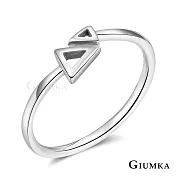 GIUMKA 925純銀戒指尾戒抗過敏 完美比例女戒 幾何開口食指戒可微調 單個價格 MRS07014 3 美國圍3號