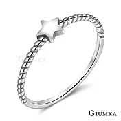 GIUMKA 925純銀戒指尾戒抗過敏心 夜空星星女戒食指戒 單個價格 MRS07018 3 美國圍3號