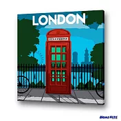 [HOMEHERE] DIY數字油畫/ 倫敦 紅色電話亭(升級加大版)
