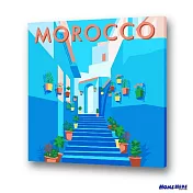 [HOMEHERE] DIY數字油畫/ 摩洛哥 藍色小鎮(升級加大版)