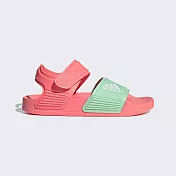 Adidas Adilette Sandal K [GW0345] 童 涼鞋 休閒 舒適 輕量 快乾 魔鬼氈 粉 淺綠