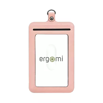 【ergomi】Transformer 識別證手機支架-直式 -蜜桃粉