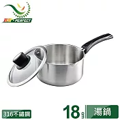 台灣製 理想PERFECT 金緻316不鏽鋼湯鍋(有蓋)18cm KH-36818