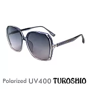 Turoshio TR90 偏光太陽鏡 網紅大框 濛透灰 2284 C3 贈鏡盒、拭鏡袋、多功能螺絲起子、偏光測試片