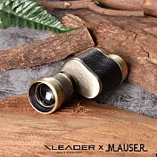【Leader X】MAUSER 8x24德國軍工迷你便攜式單筒望遠鏡 黃銅 附手提收納皮包