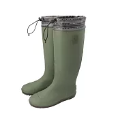日本 Green Camel GC5630 綠色 森林靴 折疊式長筒雨鞋 附收納袋(男女適用) 綠M
