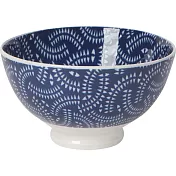 《NOW》圖騰餐碗(蕨葉藍11.5cm) | 飯碗 湯碗