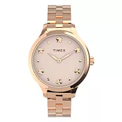 【TIMEX】天美時 風格系列 星光手錶 (粉x玫瑰金 TXTW2V23400)