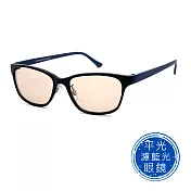 【SUNS】濾藍光眼鏡 輕量16g 時尚素面-黑色 抗紫外線UV400 S01