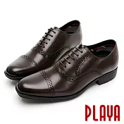 【PLAYA】經典款通勤輕量舒適好走紳士鞋牛津鞋(男2285335) JP24.5 咖