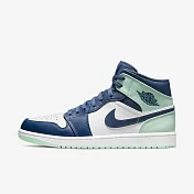 Nike Air Jordan 1 Mid [554724-413] 男 休閒鞋 運動 喬丹 球鞋 中高筒 白 藍薄荷