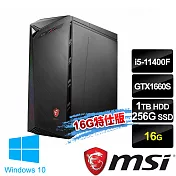 msi微星 Infinite 11SI-1299TW 電競桌機 (i5-11400F/16G/256G+1T/GTX1660S-6G/Win10-16G特仕版)