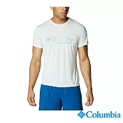 Columbia 哥倫比亞 男款-野跑 快排短袖上衣 UAE03600LY S 淺灰