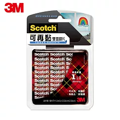 3M Scotch 可再黏雙面膠片─18片裝