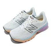 New Balance 慢跑鞋 860 V12 D Wide 女鞋 白橘 粉 藍 寬楦 漸層 NB W860W12D