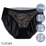 【Lofan 露蒂芬】雲彩 抗菌無痕小褲(CS2093-BLK) L 黑