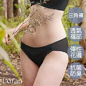 【Lofan 露蒂芬】花想容 抗菌無痕小褲(SE2133-BLK) L 黑