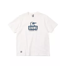 CHUMS Booby Face T-Shirt 男女 美國棉短袖T恤 白/深藍 L 白