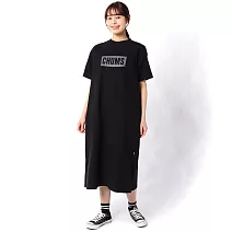 CHUMS Heavy Weight CHUMS Logo Dress 女  休閒短袖洋裝 黑色 L 黑