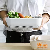 【iSFun】可掛瀝水＊洗滌蔬果多功能收納籃三件組