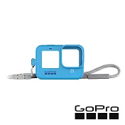 【GoPro】HERO9/HERO10 護套+繫繩-3色 (ADSST-001/002/003)-[正成公司貨] 藍色