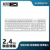 ALTEC LANSING 簡約美學無線鍵盤 ALBK6314 白