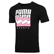 PUMA 男 基本系列波浪圖樣短袖T恤(M) 58387501 L 多色