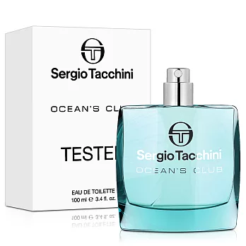 Sergio Tacchini 塞爾吉奧.塔基尼 海洋水能量男性淡香水-Tester(100ml)