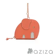 aziza小象造型吊掛零錢包-  珊瑚紅