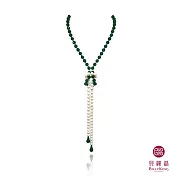 BILLY KING 貝麗晶 【天然珍珠項鍊系列】(NP843-綠) 天然珍珠項鍊 綠瑪瑙
