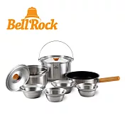 韓國Bell’Rock S9 複合金不鏽鋼戶外炊具10件組 20cm (附收納袋)