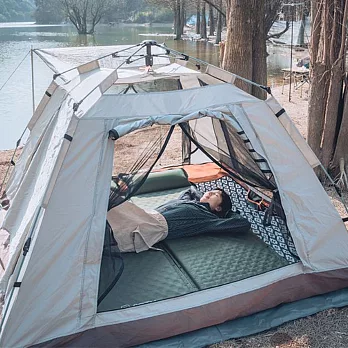【DR.Story】加厚30MM戶外露營帳篷自動充氣地墊 雙人SIZE (雙人充氣床墊 雙人床墊)
